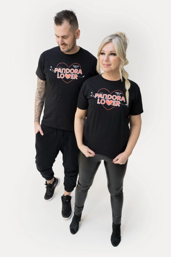 Anneli Magnusson and Mikko Peltola, Pandora Webshop t-shirt - Mediakumpu Photography