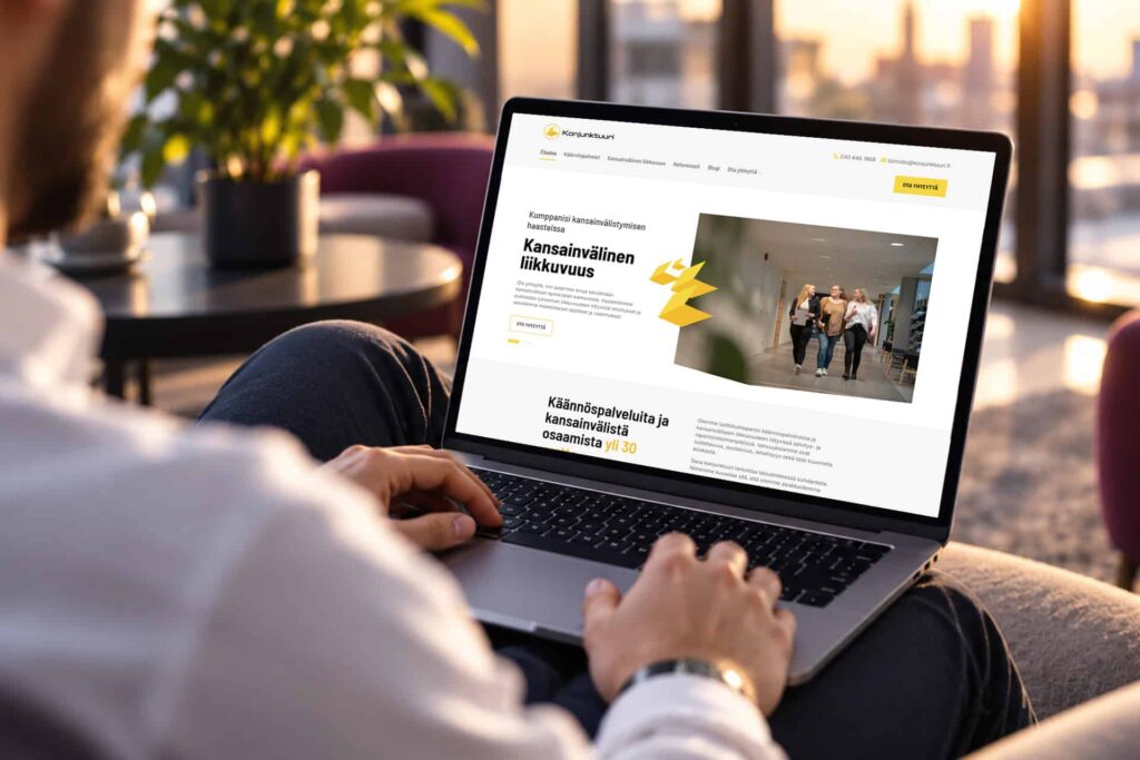 Konjunktuuri – uudistetut koti&shy;sivut asian&shy;tuntija&shy;yritykselle