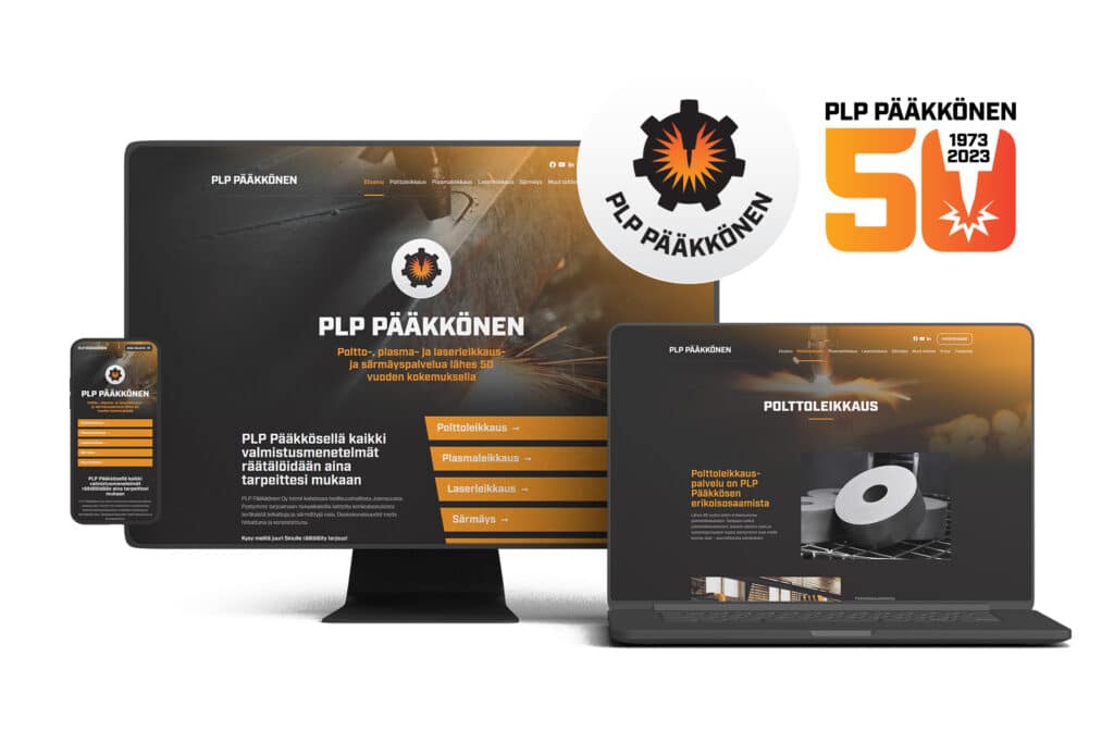 PLP Pääkkönen – Teollisuusyrityksen brändiuudistus ja kotisivut